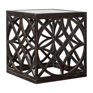 Janeva Side Table - Dark Finish