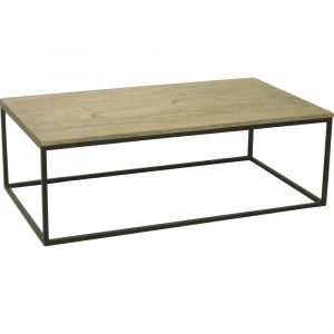Rec. Coffee Table With Iron Frame